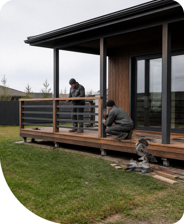 Строительство террасы с ограждением под ключ в Бугульме